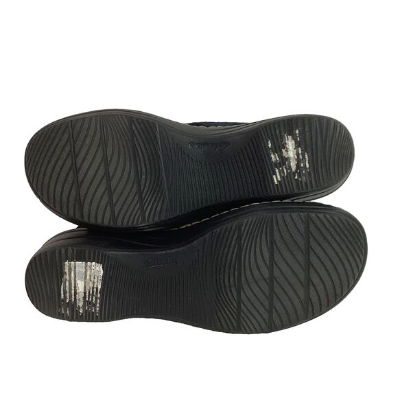 Clarks Merliah Echo Women 5.5(M) Blue Denim Strap Ankle Buckle Heel Sandal 28025 - Picture 6 of 9